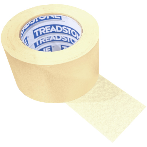 Treadstone® SM (Sound Mat) Seam Tape is an advanced proprietary tape engineered with a coated crepe paper backing and a robust natural/synthetic rubber adhesive blend.
