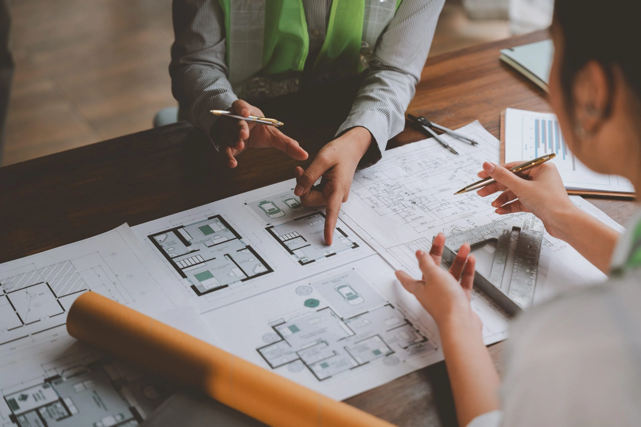Construction blueprints